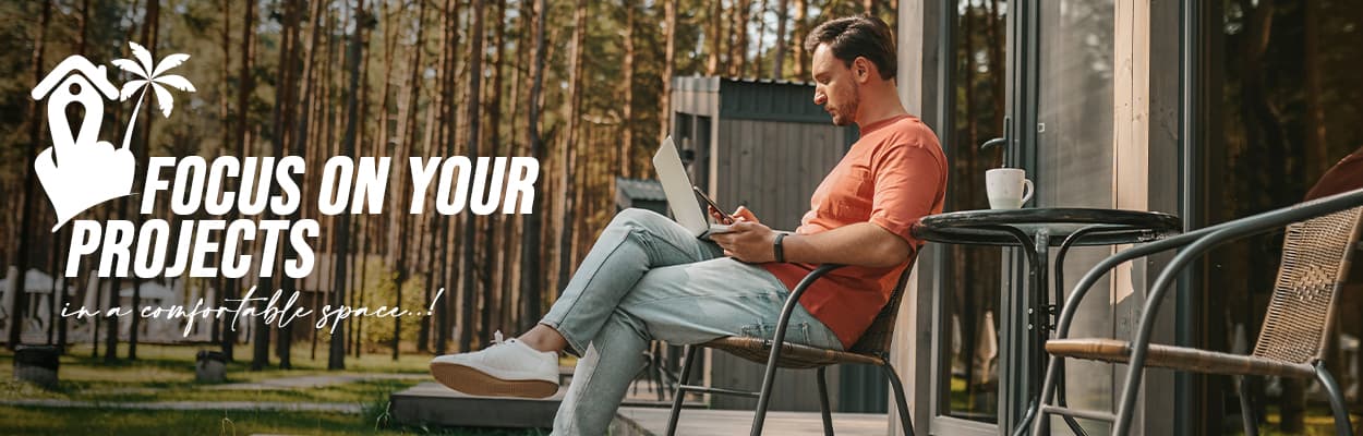 Focus on your projects in a comfortable space