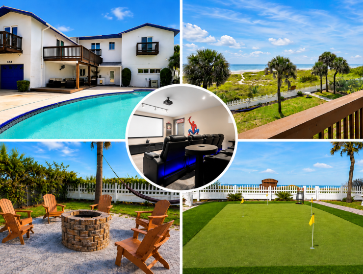 Beachfront Villa + Mini Golf + Fire Pit + SpaceX Launch Views